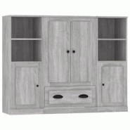 Helloshop26 - Buffet bahut commode armoire meuble de rangement organisateur cuisine salle de séjour salon 3 pcs sonoma bois 02_0037193 - 3000213262308 Helloshop26 - Buffet bahut commode armoire meuble de rangement organisateur cuisine salle de séjour salon 3 pcs sonoma bois 02_0037193 - 3000213262308