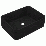 Helloshop26 - Lavabo salle de bain de luxe 41 cm céramique noir mat 02_0002794 - 3000102971533