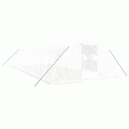 Helloshop26 - Serre tente abri plante fleur légumes avec cadre en acier 40 m² 10 x 4 x 2 m blanc 02_0044585 - 3000220224085 Helloshop26 - Serre tente abri plante fleur légumes avec cadre en acier 40 m² 10 x 4 x 2 m blanc 02_0044585 - 3000220224085