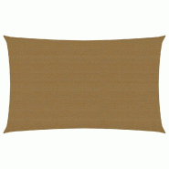 Helloshop26 - Voile toile d'ombrage parasol 160 g/m² taupe 2 x 5 m PEHD 02_0009304 - 3000502547765