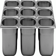 ITALCONCEPT L2G Bac Gastro Inox Gn1/9 P-65 65 x 176 x 108mm - 3616350027481