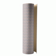 Papier cadeau kraft mosaique bleue 0,70 x 50 m_0