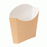 Pochette à frites The Pack en nano micro naturel 135g 13x8x13,5cm - par 1200