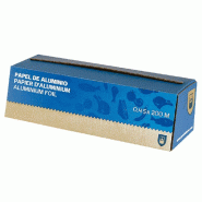 Rouleau film aluminium en boîte distributrice 12µ 0,45x200m - par 1