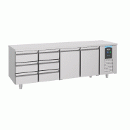 Table réfrigérée 2 portes 6 tiroirs profondeur 700 mm positive ener... - P7489.5570