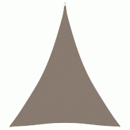 VidaXL Voile de parasol tissu oxford triangulaire 5x7x7 m taupe Modèle Terrasse Rho Plus - marron 135457