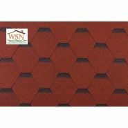 156 m² de feutre bitumé tuiles rouges/noires (52 paquets de 3 m²)