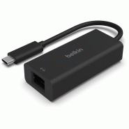 Adaptateur Belkin USB4 vers Ethernet 2,5 Gb - noir INC012btBK