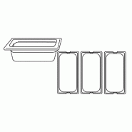 Bac gastronorme 1/3 4,9L 32,5x17,6x15cm polycarbonate transparent