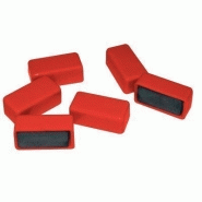 Blister de 6 punaises magnétiques rectangulaires 12x25 mm Blister de 6 punaises magnétiques rectangulaires 12x25 mm