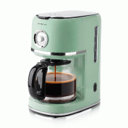 Cafetière filtre rétro Emerio – 1,5 L – Système anti-goutte – Plaque chauffante – Pieds antidérapants – CME-133280 – Vert - vert plast Cafetière filtre rétro Emerio – 1,5 L – Système anti-goutte – Plaque chauffante – Pieds antidérapants – CME-133280 – Vert - vert plast
