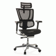 Chaise de bureau / Fauteuil de direction ERGOHUMAN SLIM GEN2 Tissu maille noir hjh OFFICE - noir polyester 652288