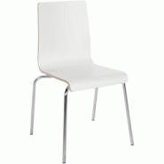 CLP Chaise Gahanna Blanc - blanc Bois manufacturé 325246 CLP Chaise Gahanna Blanc - blanc Bois manufacturé 325246