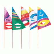Décors assortis pour glaces Voile surf bois 18cm - par 100