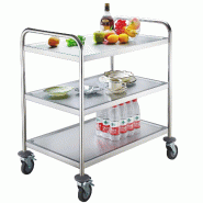 GastroHero Chariot de service ECO 3 Petit - inox FR-S3ECO