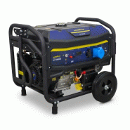 Groupe électrogène 8000W Moteur Essence 4T OHV AVR 456 cm³ 18 CV Démarrage électrique Autonomie 9h GOODYEAR - bleu métal gy-9000-ge