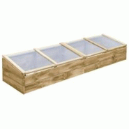 Helloshop26 - Serre tente abri plante fleur légumes bois de pin imprégné 200 x 50 x 35 cm marron 02_0044654 - 3000220285178 Helloshop26 - Serre tente abri plante fleur légumes bois de pin imprégné 200 x 50 x 35 cm marron 02_0044654 - 3000220285178