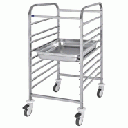 Mastro Chariot pour bacs GN, 9x GN 2/1 h 65 mm 590x680x1050 mm - VIRTUS - inox IFA0027/E Mastro Chariot pour bacs GN, 9x GN 2/1 h 65 mm 590x680x1050 mm - VIRTUS - inox IFA0027/E