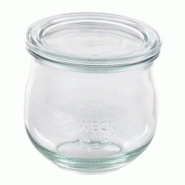 Packnwood FHC - 6Pcs - Bocal Bokocook en verre Weck avec couvercle en verre - H86mm 330ml - transparent verre 294WEK746 Packnwood FHC - 6Pcs - Bocal Bokocook en verre Weck avec couvercle en verre - H86mm 330ml - transparent verre 294WEK746