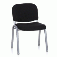 Siège de conférence / Siège visiteur XT 600 noir/argent hjh OFFICE - noir polyester 704100