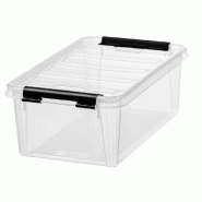 SmartStore Boîte de rangement CLASSIC 4 L, clips: noir - noir plastique 3456070