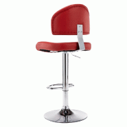 VidaXL Tabouret de bar Rouge bordeaux Similicuir Modèle Titan Outdoor Élite - rouge 249651
