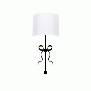 WellHome - Applique murale Baikal noire et blanche 15 x 28 x 57 cm - métal WH3229