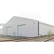 Bâtiment et hangar métallique modulable en acier galvanisé ou aluminium pour l'industrie Bâtiment et hangar métallique modulable en acier galvanisé ou aluminium pour l'industrie
