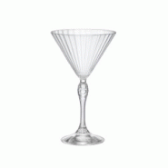 Bormioli Rocco - Lot 6 Verres A Pied Martini America20s 25cl En Verre Transparent - transparent 3256391047378