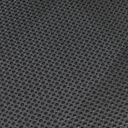 Caillebotis en caoutchouc noir pour entrées publiques - épaisseur 12,5 mm - trous 14 mm - usage extérieur et trafic intense