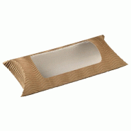 Coffret à sandwich modèle L Premium carton naturel 22x10x4,5cm - par 250