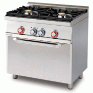 Cuisinière mixte à 2 feux avec four électrique statique et grill. Dimensions 80x60 h90 cm. Modèle CF2-68GEM - 2251
