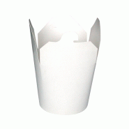 ECOLOMIQUE - 50 Pcs - Pot carton rond blanc - 750 ml, Ø9,6 cm, Hauteur: 9,8 cm - blanc en carton ECO210POTASIE26 ECOLOMIQUE - 50 Pcs - Pot carton rond blanc - 750 ml, Ø9,6 cm, Hauteur: 9,8 cm - blanc en carton ECO210POTASIE26