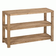 Etagère 3 niveaux Westside L119xP39xH80cm - pin vieilli