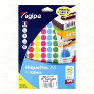 Pastilles autocollantes