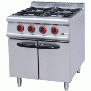 Fourneau gaz sur placard fermé 4 feux avec gaz butane/propane ou ga... - PJUS-RA-4