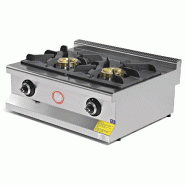 Gasfrit- 2 burner professional industrial table-top gas cooker - mt7037