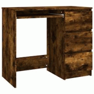 Helloshop26 - Bureau table poste de travail meuble d'ordinateur informatique étude chêne fumé 90 x 45 x 76 cm bois d'ingénierie brun 02_0023593 - Helloshop26 - Bureau table poste de travail meuble d'ordinateur informatique étude chêne fumé 90 x 45 x 76 cm bois d'ingénierie brun 02_0023593 -