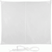 Helloshop26 - Voile d'ombrage carré 3 x 3 m blanc 13_0002943_2 - blanc inox 3000143778986