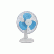INTEC Ventilateur sur table 45W Ø40cm Oscillant Brasseur d'air 3 Vitesses Design Blanc & Bleu - blanc 3701599339720