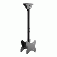 KIMEX - Support plafond pour 2 écrans TV 23"-43", Hauteur 56-91cm, Inclinable - 3700685427617