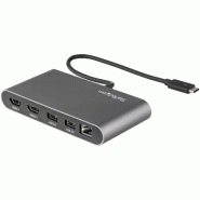 Mini Dock Thunderbolt 3 - Station d'Accueil Portable pour Deux àÉcrans avec HDMI 4K 60Hz, 2 x Hub USB