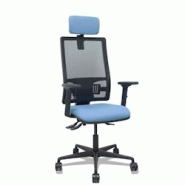 Piqueras y Crespo Silla Bormate asincro malla negra asiento bali azul cielo brazos 2D ruedas 65mm cabecero regulable - bleu multi-matériau 405ASM840B Piqueras y Crespo Silla Bormate asincro malla negra asiento bali azul cielo brazos 2D ruedas 65mm cabecero regulable - bleu multi-matériau 405ASM840B