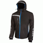 U-Power - Veste Softshell respirante et déperlante noire Stretch QUICK Noir Taille XS - XS noir 8033546336588