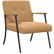 VidaXL fauteuil Beige 59 x 75 x 78 cm Modèle Vega Master Urbain - 42017703