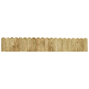 Vidaxl rouleau de bordure vert 120 cm bois de pin imprégné 49105