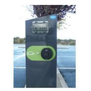 Borne de recharge pour voiture électrique - prise type 2 avec charge de 7.4 kw par véhicule