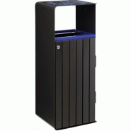 Corbeille 110L Artri - Fabrication française - Acier poudré anti-UV et anti-corrosion - Lattes aluminium_0