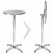 Helloshop26 - Mange debout aluminium diamètre table 60 cm diamètre pied 6,5 cm pliable hauteur réglable 74/114 cm gris 2008195 - 3000133921385 Helloshop26 - Mange debout aluminium diamètre table 60 cm diamètre pied 6,5 cm pliable hauteur réglable 74/114 cm gris 2008195 - 3000133921385