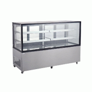 HENDI - Vitrine réfrigérée avec 2 étagères - Ref 233467 - 68x182xH123 cm - inox 233467